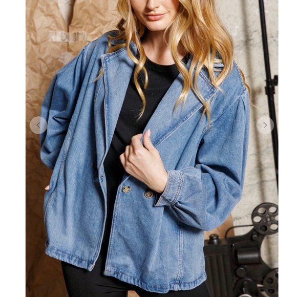 Aaron & Amber Adorable Denim Jean Jacket - Picture 8 of 13